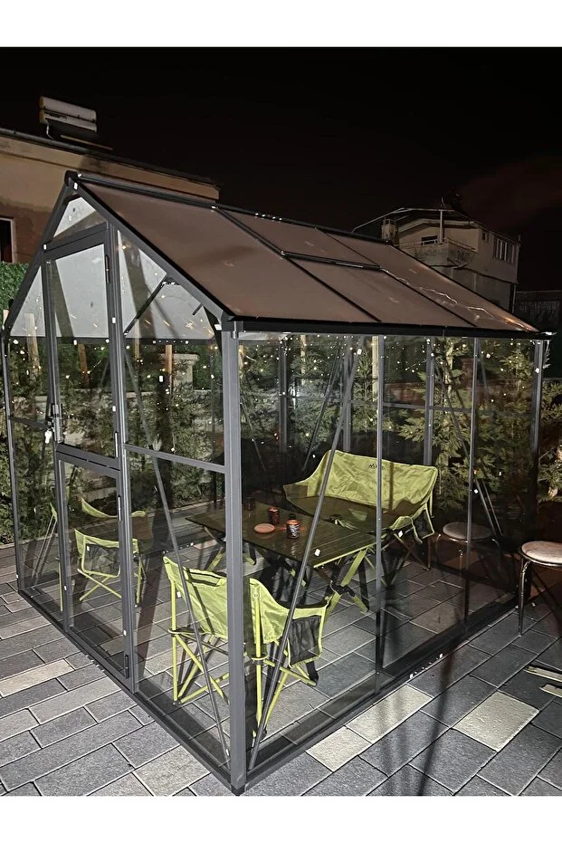 GARDEN GREENHOUSE, MODERN KIŞ BAHÇESİ, BAHÇE SERASI ( 228X232X230 )